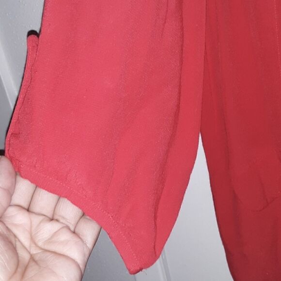 KEW 159 Red Blouse SIZE 10 - Picture 6 of 8